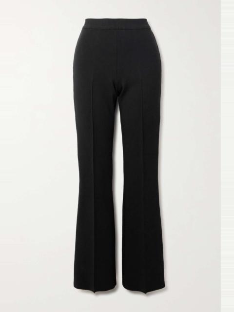 HIGH SPORT Long Kick stretch-cotton flared pants