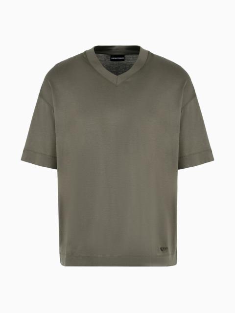 ASV Lyocell-blend jersey V-neck T-shirt