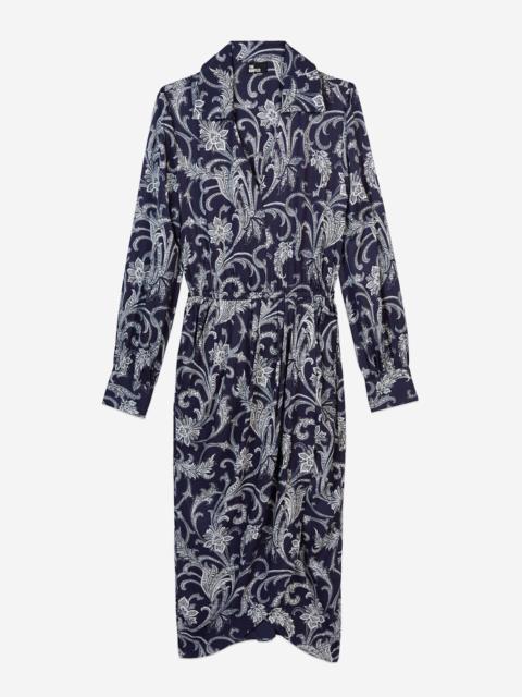 The Kooples PRINTED MIDI DRESS