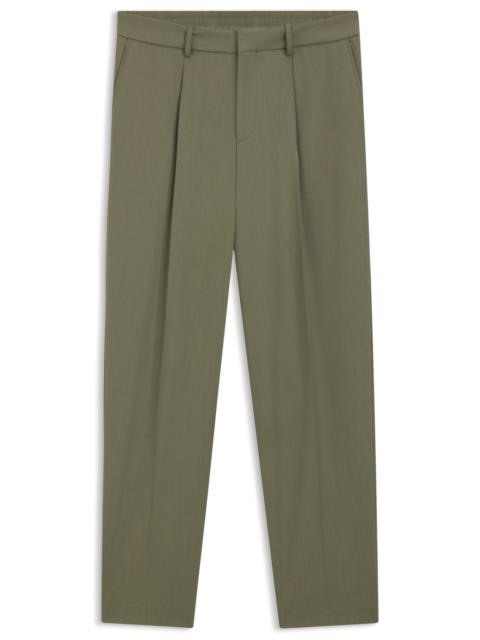 BOSS RELAXED-FIT TROUSERS IN MACHINE-WASHABLE STRETCH FABRIC