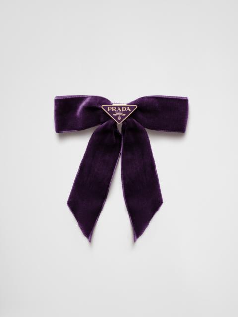 Prada Velvet hair clip