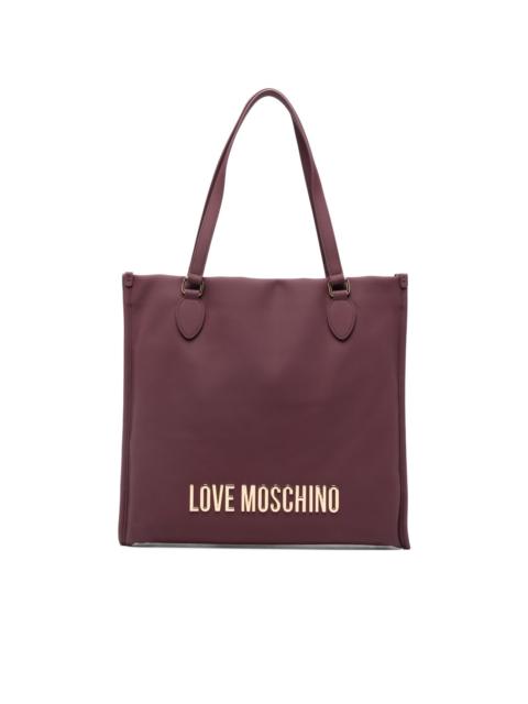 Moschino logo lettering tote bag