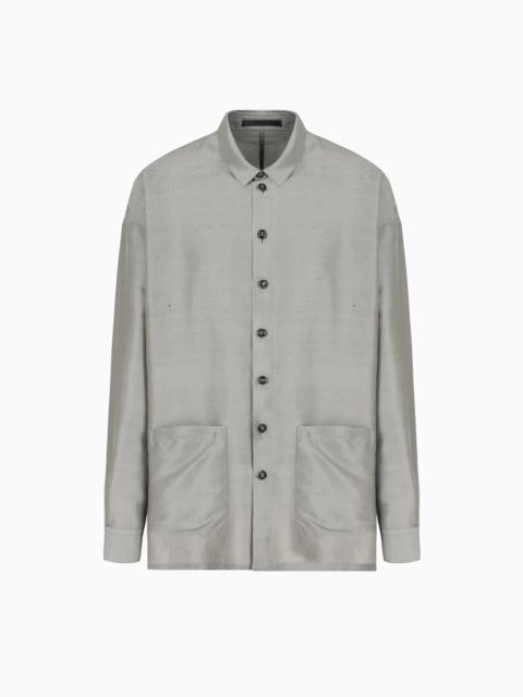 GIORGIO ARMANI SILK SHIRT JACKET