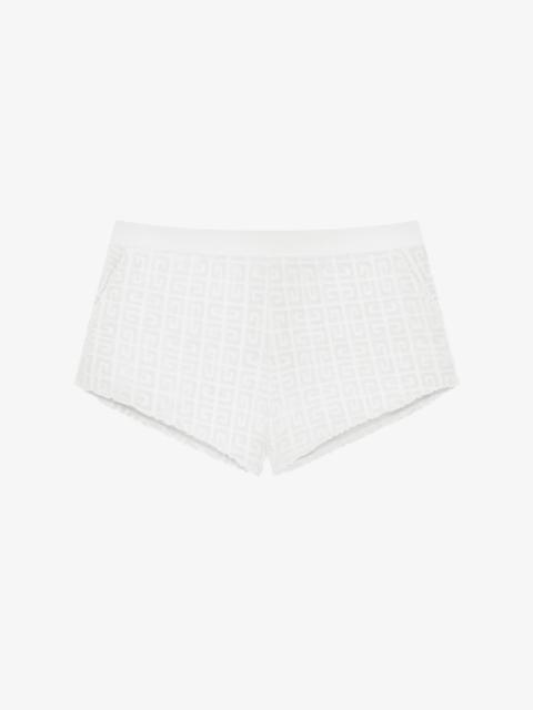 Givenchy SHORTS IN 4G COTTON TOWELLING