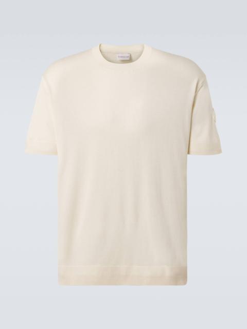 Moncler Silk and cotton T-shirt