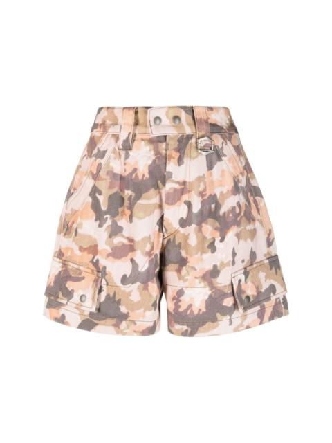 Isabel Marant Eliano camouflage-print cotton shorts