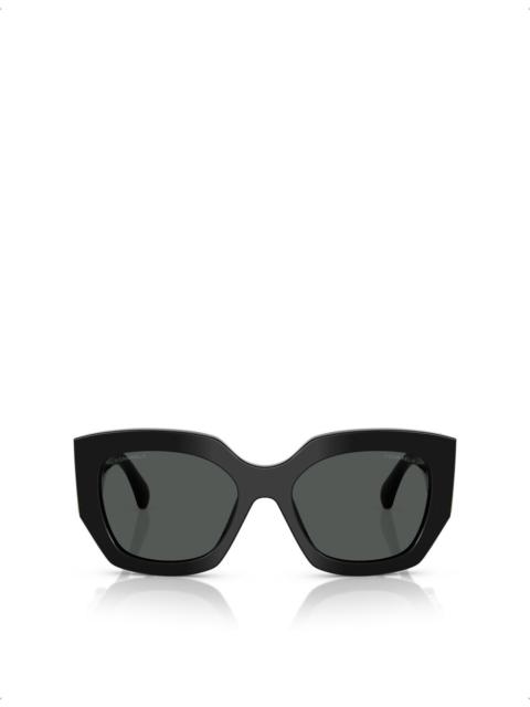 CHANEL CH5545H Cat-Eye Acetate Sunglasses