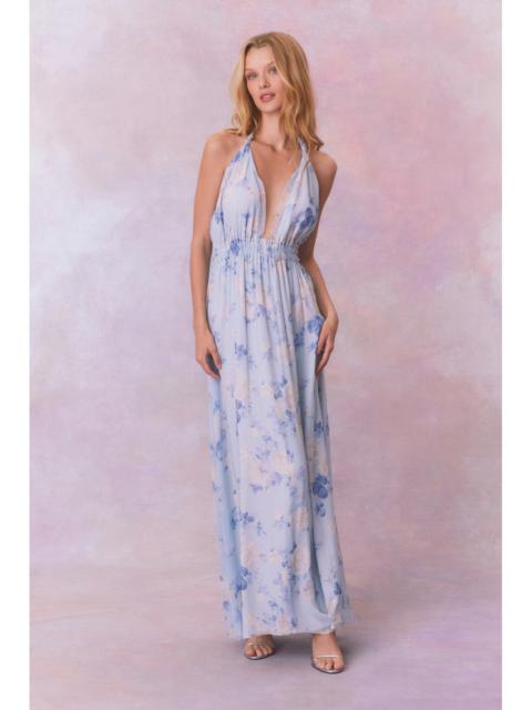 LoveShackFancy Love Heirloom Print Halter Maxi Dress