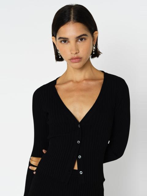 John Elliott GINZA RIB CROPPED CARDIGAN