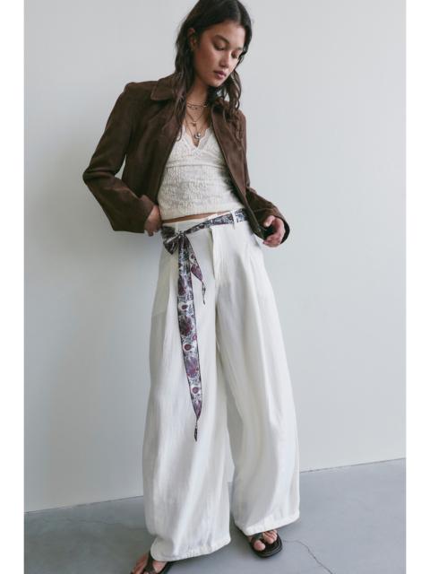 FREE PEOPLE About It Baggy Linen Trousers