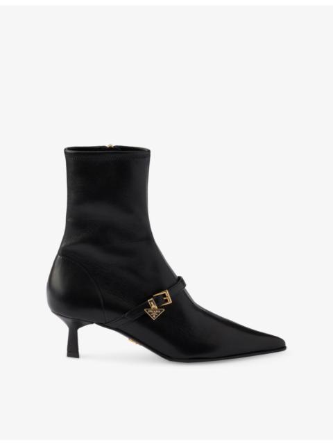 Prada Stretch Nappa Leather Heeled Boots