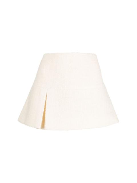 SHUSHU/TONG A-line wool-blend miniskirt