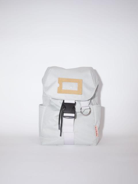 Acne Studios Ripstop nylon backpack - Cold beige/lilac purple