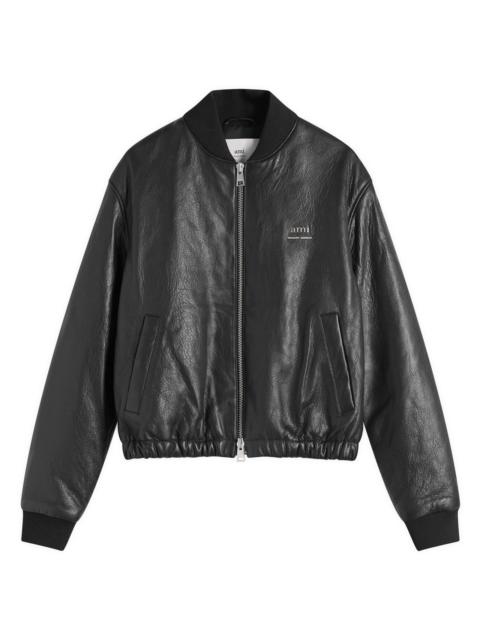 AMI Paris AMI Paris Padded Leather Bomber jacket