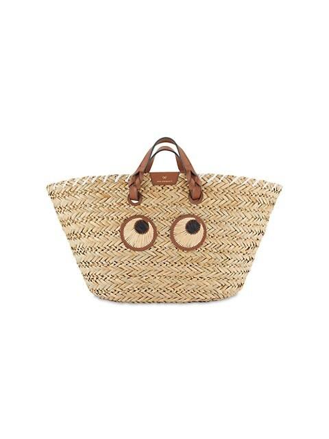 Anya Hindmarch oversized raffia tote bag