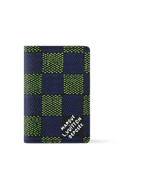 Louis Vuitton Louis Vuitton Pocket Organizer Damier Heritage Blue/Green