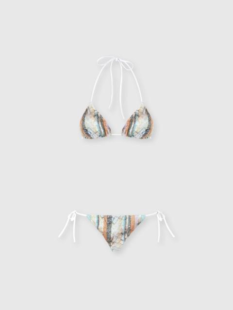 Missoni Multi-Technique Mixed Viscose Lamé Bikini