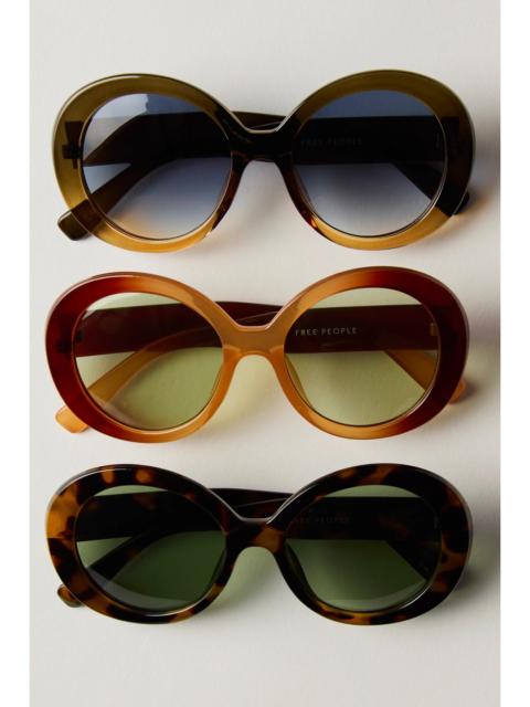 FREE PEOPLE Sunspell Round Sunglasses