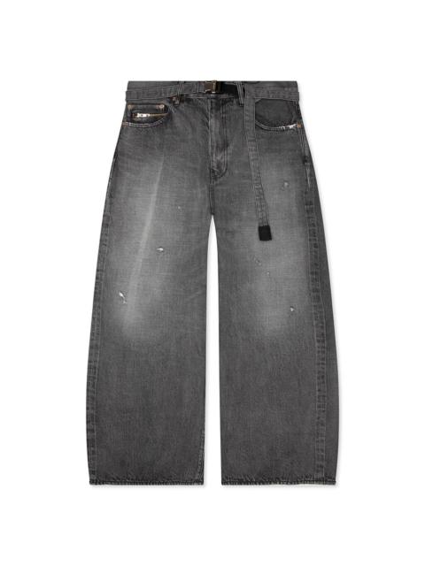 sacai BEYONDEXX DENIM PANTS - BLACK