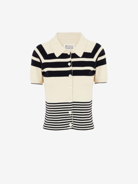 Maison Margiela Stripe polo sweater