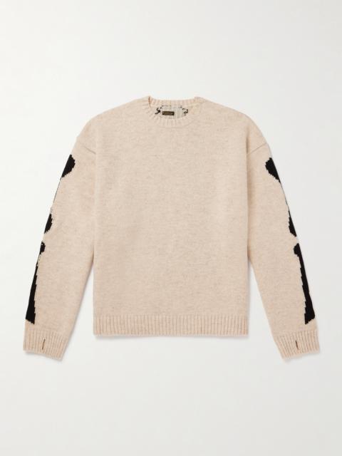Kapital Oversized Intarsia Wool Sweater