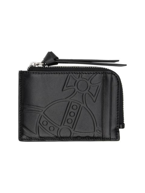 Vivienne Westwood Black Zip Card Holder