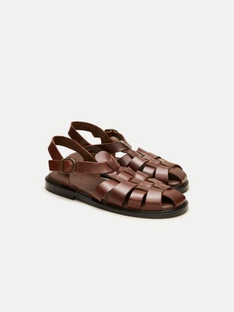 J.CREW Fisherman sandals in leather