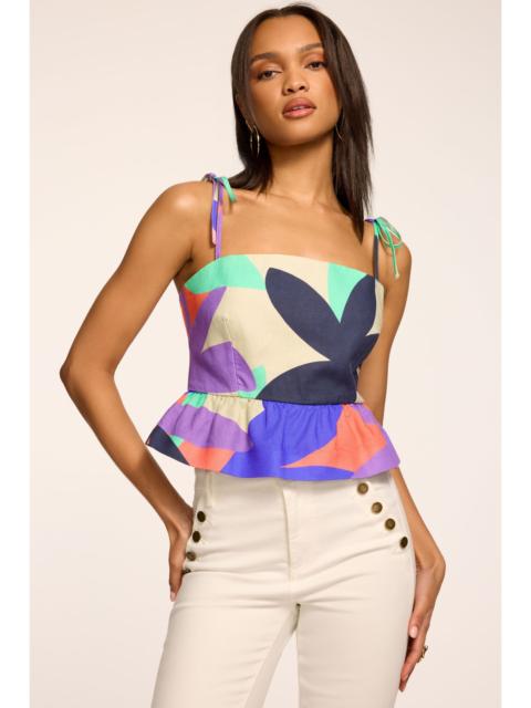 RAMY BROOK Elisa Printed Linen Tank Top