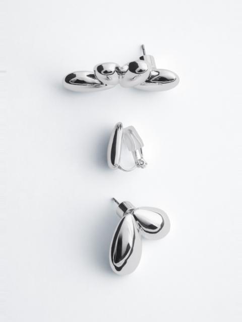 & Other Stories Sculptural Brass Earring Set