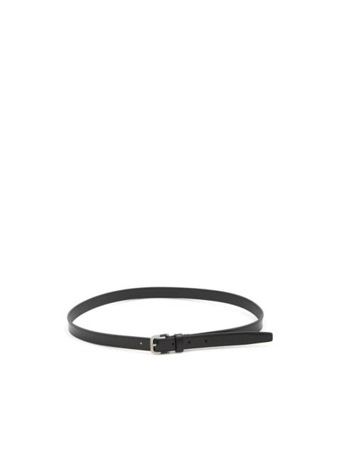 SAINT LAURENT resin-insert brushed-leather belt
