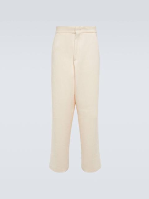 ZEGNA Straight cotton bouclé pants