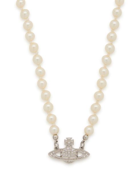 Vivienne Westwood Vivienne Westwood Mini Bas Relief Faux Pearl Necklace