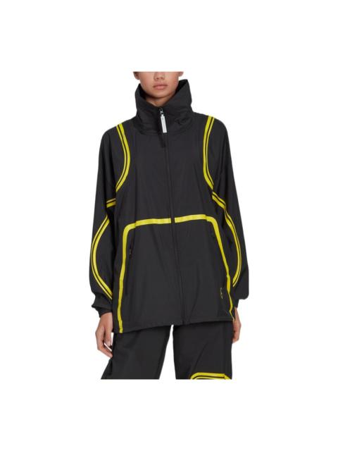 adidas (WMNS) adidas by Stella Mccartney Wind Jacket 'Black Yellow' HI6129