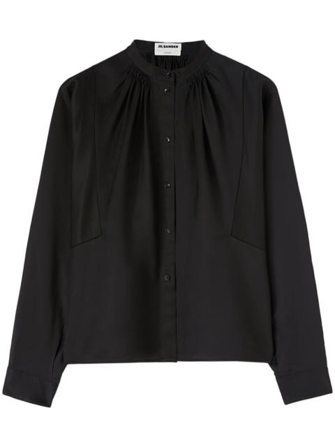 Jil Sander pleated long-sleeve shirt