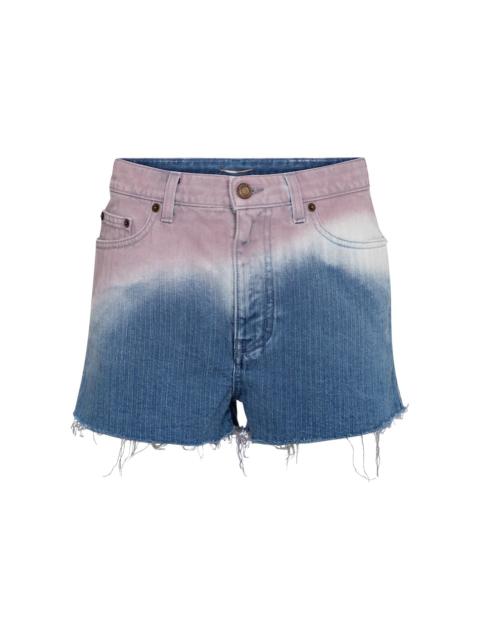 SAINT LAURENT Multicolor 데님 반바지
