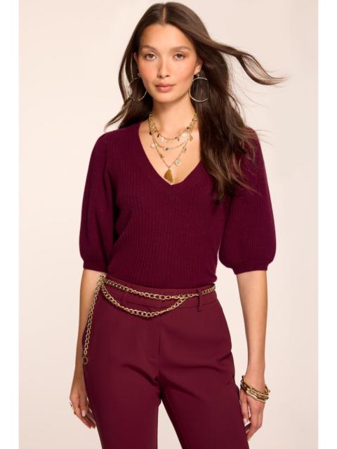 RAMY BROOK Cassidee Cashmere Short Sleeve Sweater