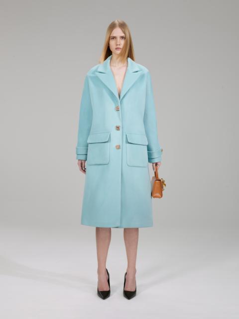 self-portrait Light Blue Wool Coat