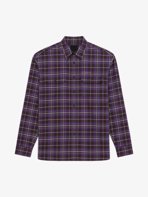 Givenchy CHECKED SHIRT IN WOOL AND COTTON