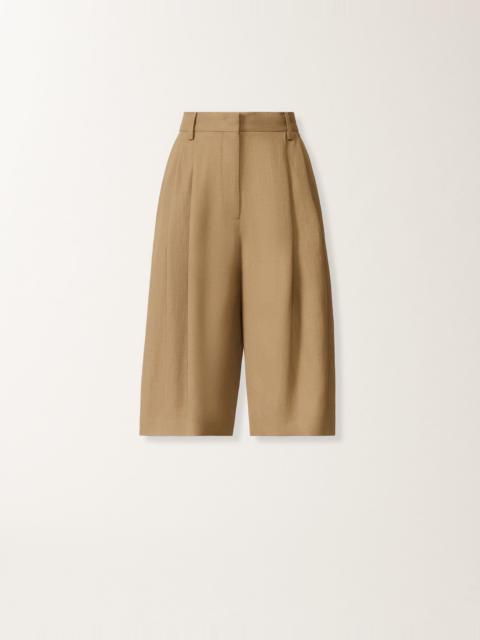 FABIANA FILIPPI Fluid linen and viscose Bermuda shorts