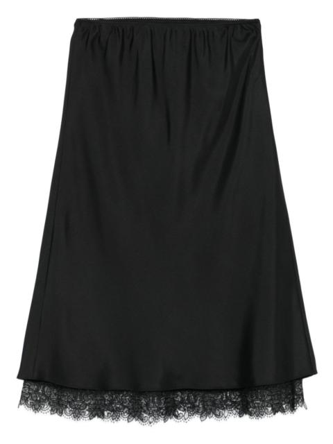 lace-trim skirt