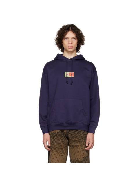 RASSVET Navy Graphic Patch Hoodie