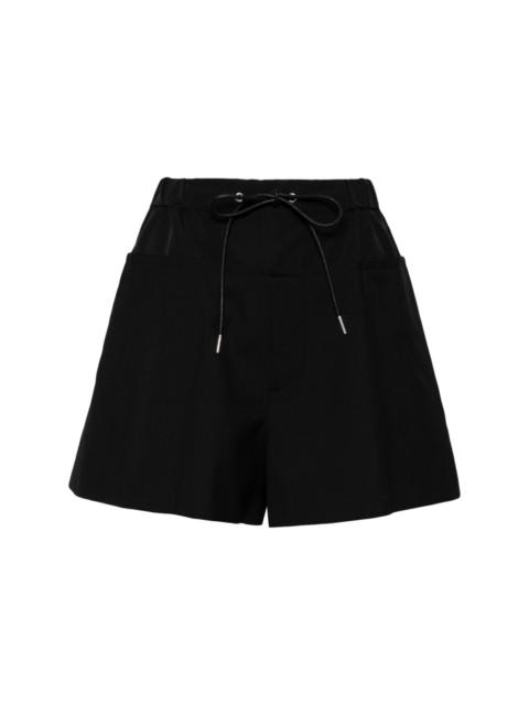 sacai drawstring-waist tailored shorts