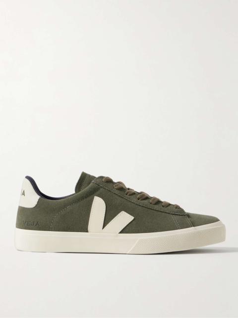 Campo Rubber and Leather-Trimmed Suede Sneakers