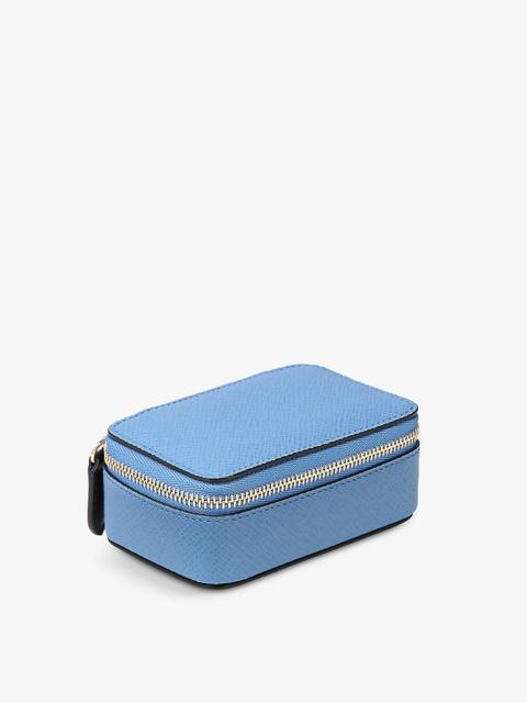 Smythson Panama leather trinket case