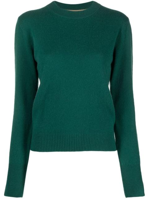 BOSS logo-plaque cashmere jumper