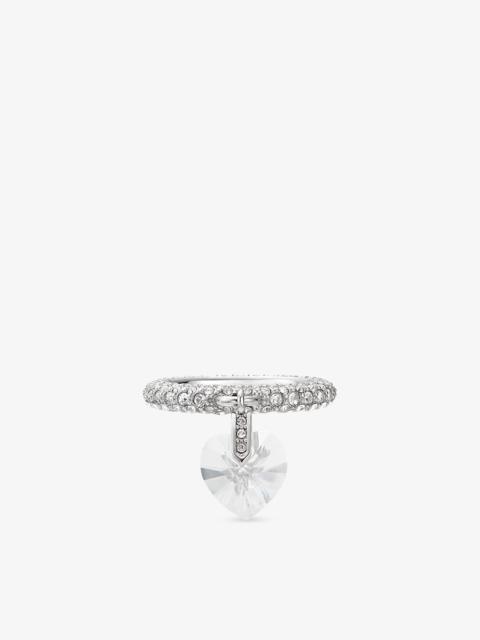 JIMMY CHOO Heart Ring
Silver-Finish Heart Ring with Crystals