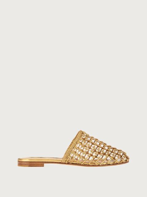 FERRAGAMO WOVEN MULE