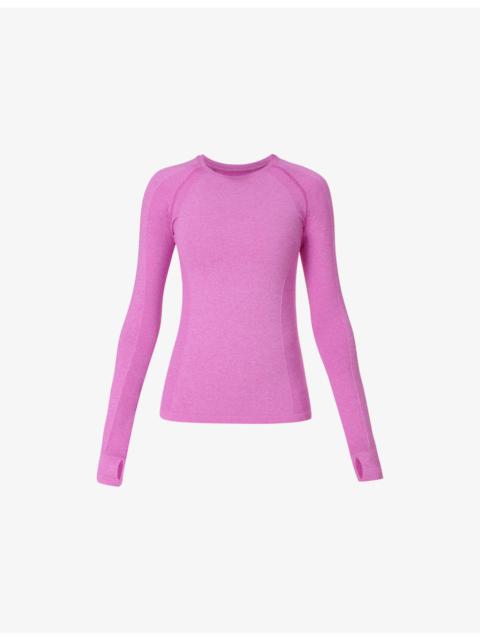 Sweaty Betty Athlete Seamless Gym Long-Sleeve Stretch-Woven Top