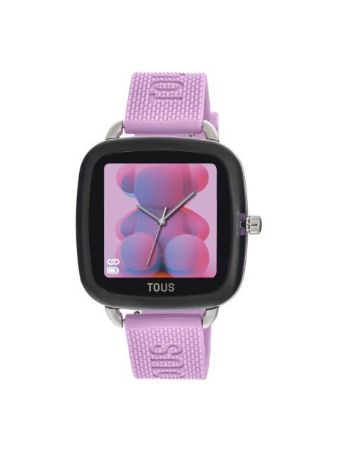 TOUS D-Connect Smartwatch with pink silicone strap