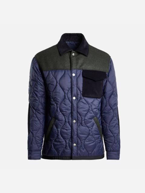 HOGAN Quilted Shirt Jacket Blue